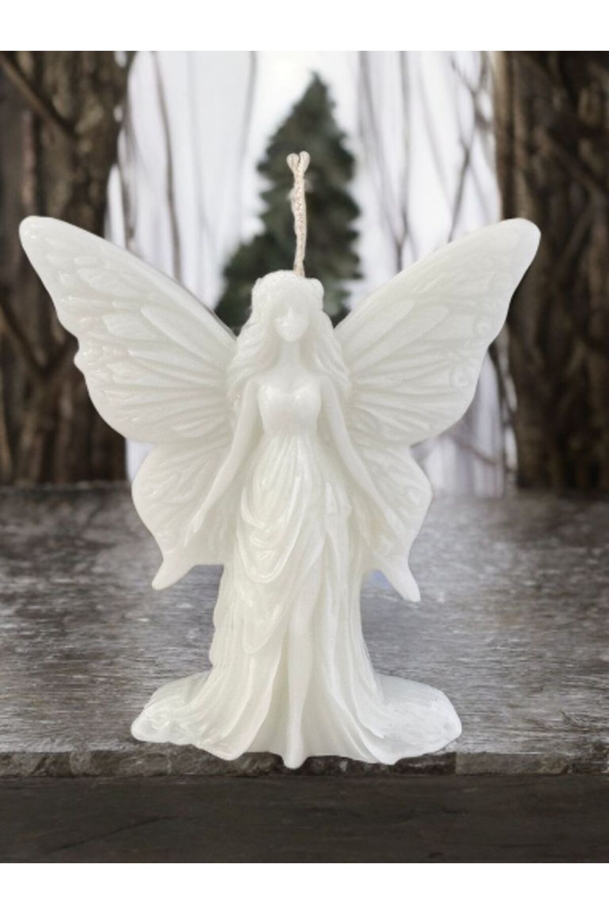 Aresmumatölyesi  Dekoratif Çiçek Kokulu Melek Şeklinde Hediyelik Mum