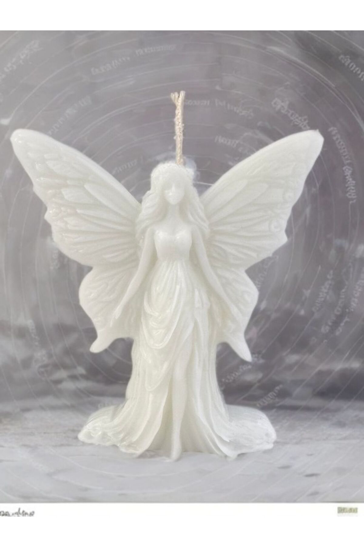 Aresmumatölyesi  Dekoratif Çiçek Kokulu Melek Şeklinde Hediyelik Mum