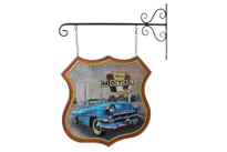 İhtiyaçavm Dekoratif Çift Yönlü Car Trip Temalı Ferforje Askı