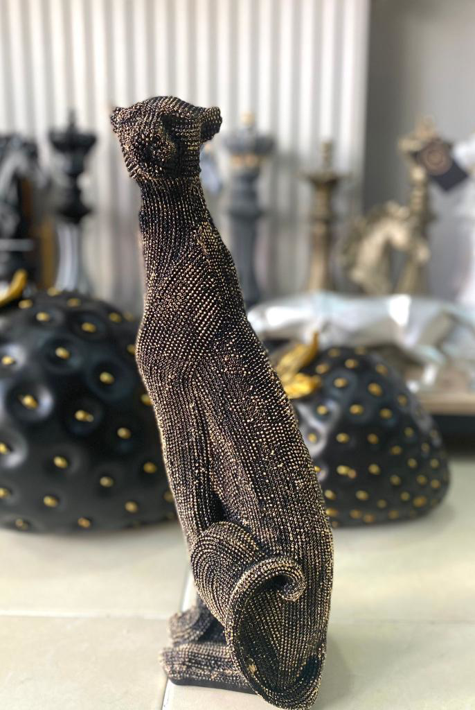 Dekoratif Çita Leopar Biblo büst Heykel