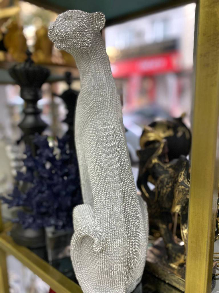 Dekoratif Çita  Biblo Gümüş Renk
