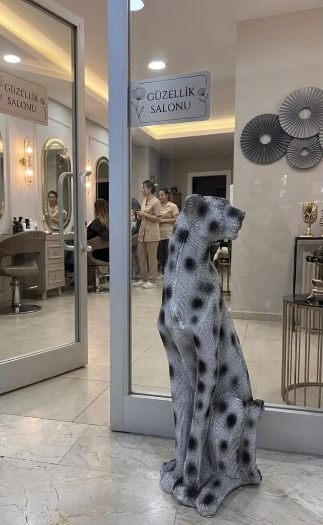 Dekoratif Çita Gümüş Rengi Leopar Desenli Biblo Puma büst Heykel 70 Cm Fiyatı, Yorumları ve Özellikleri