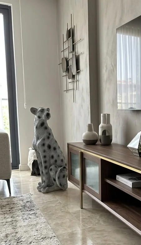 Dekoratif Çita Gümüş Rengi Leopar Desenli Biblo Puma büst Heykel 70 Cm Fiyatı, Yorumları ve Özellikleri