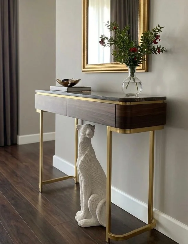 Dekoratif Çita Leopar Krem Rengi Biblo büst Heykel 70 Cm