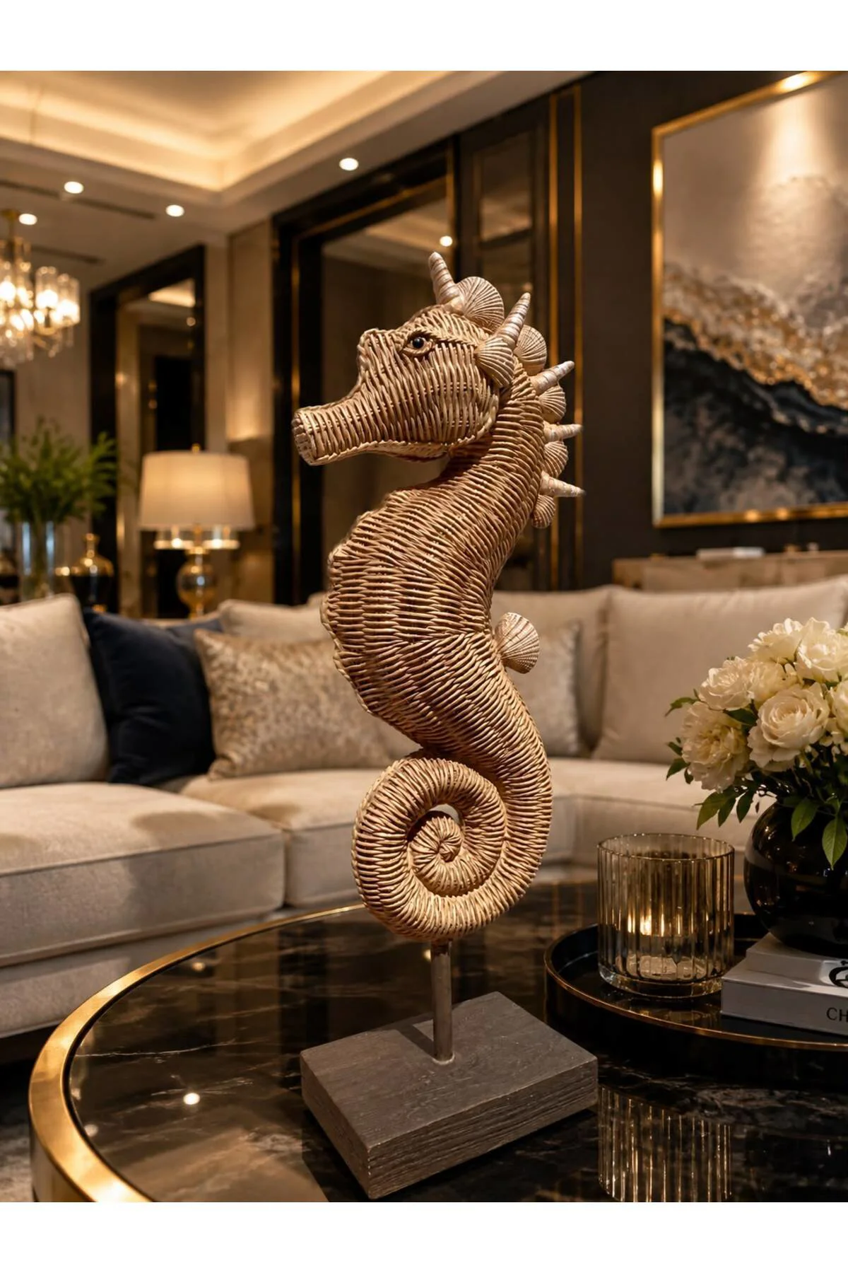 Dekoratif Deniz Atı Biblo Hediyelik 34 cm Dekoratif Deniz Atı Biblo Hediyelik 34 cm