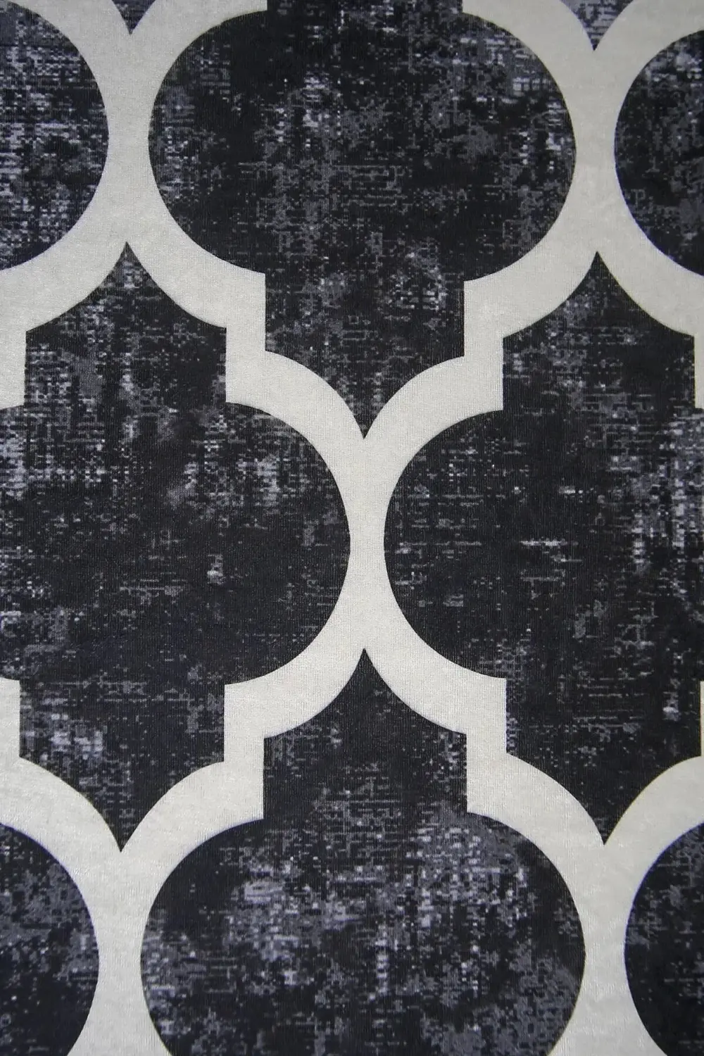 Dekoratif Dijital Saçaklı Kesme Halı Yolluk Yıkanabilir Antialaer