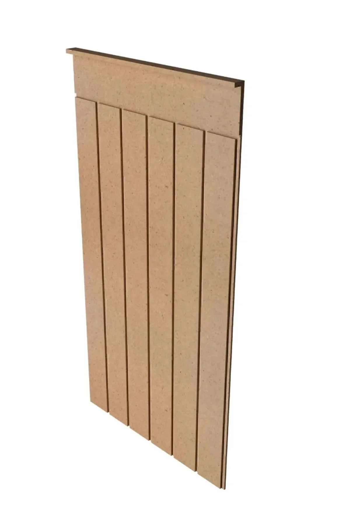 Dekoratif Duvar Kaplama ( 45 X 102 Cm ) Boyanabilir Ahşap 6 Mm Ha