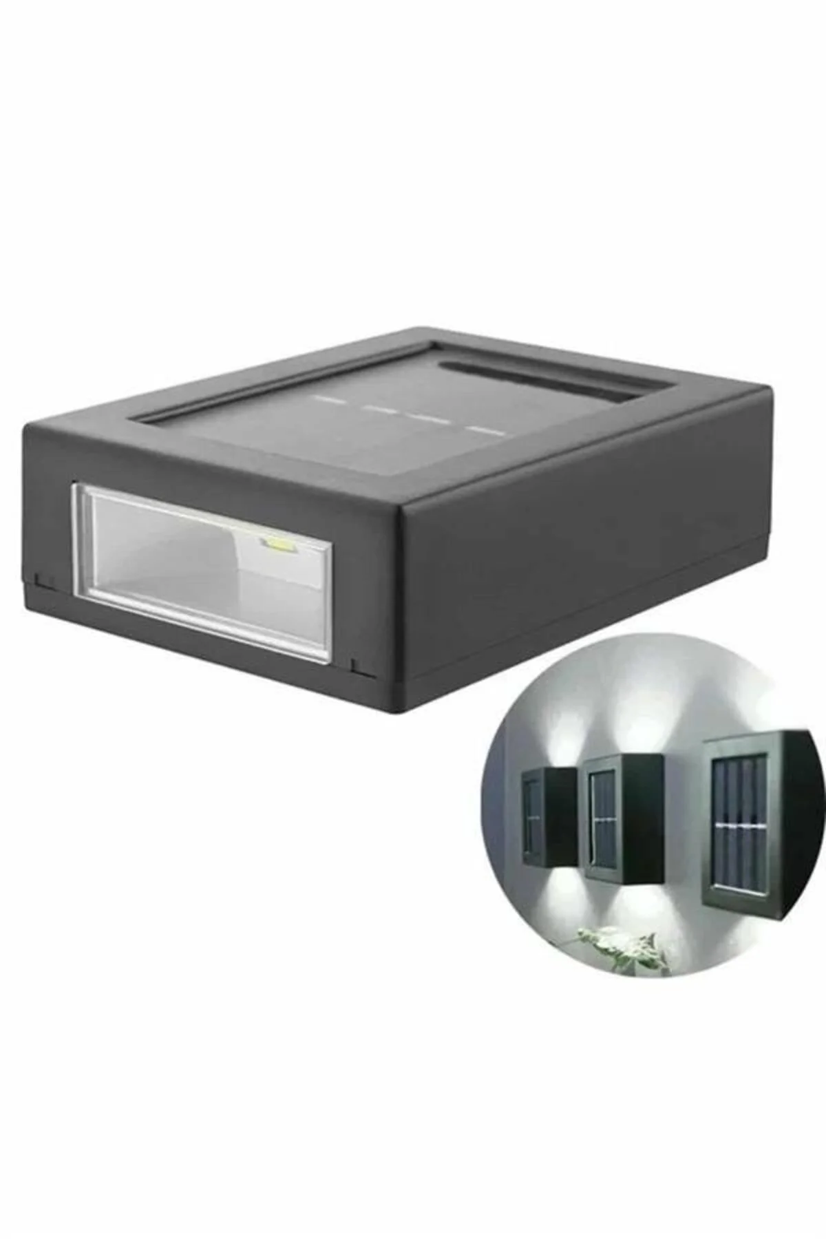 Dekoratif Duvar Lambası Solar Güneş Enerjili Bahçe Aydınlatması