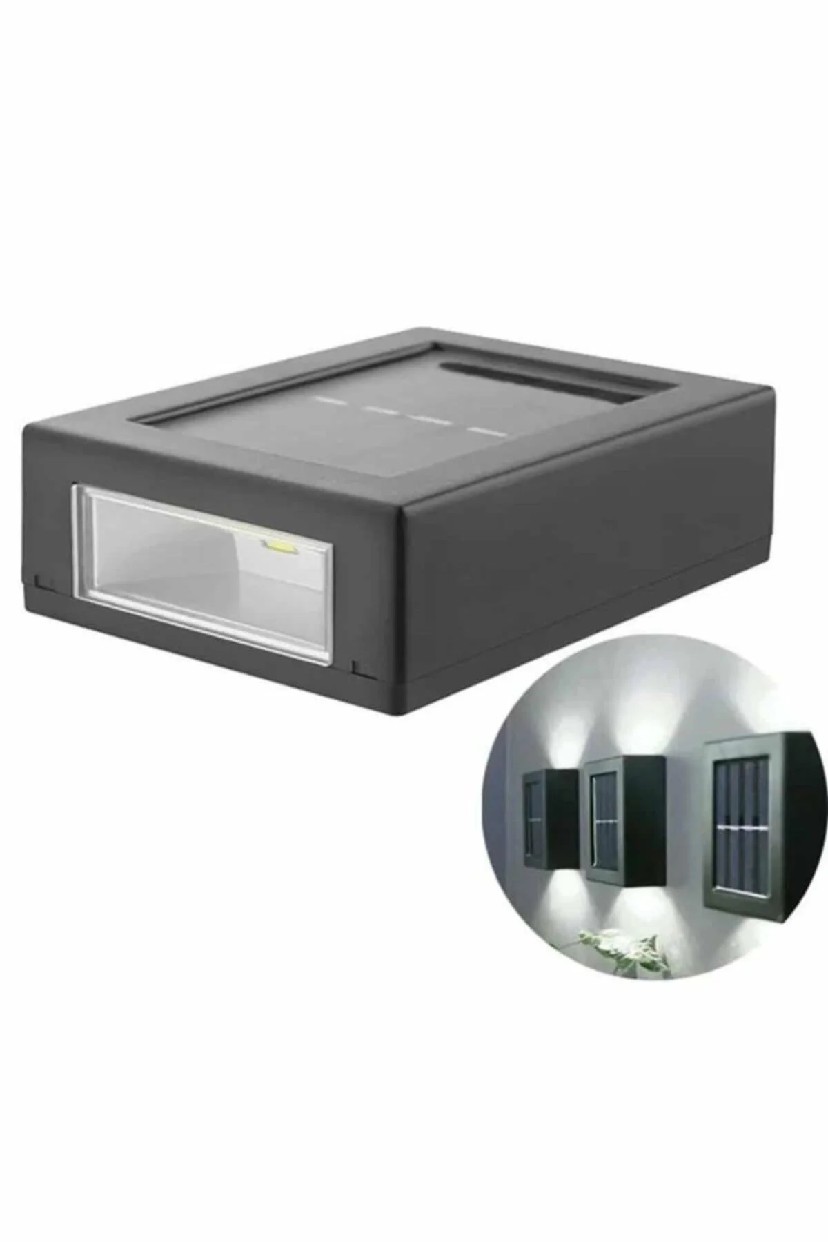 Dekoratif Duvar Lambası Solar Güneş Enerjili Bahçe Aydınlatması