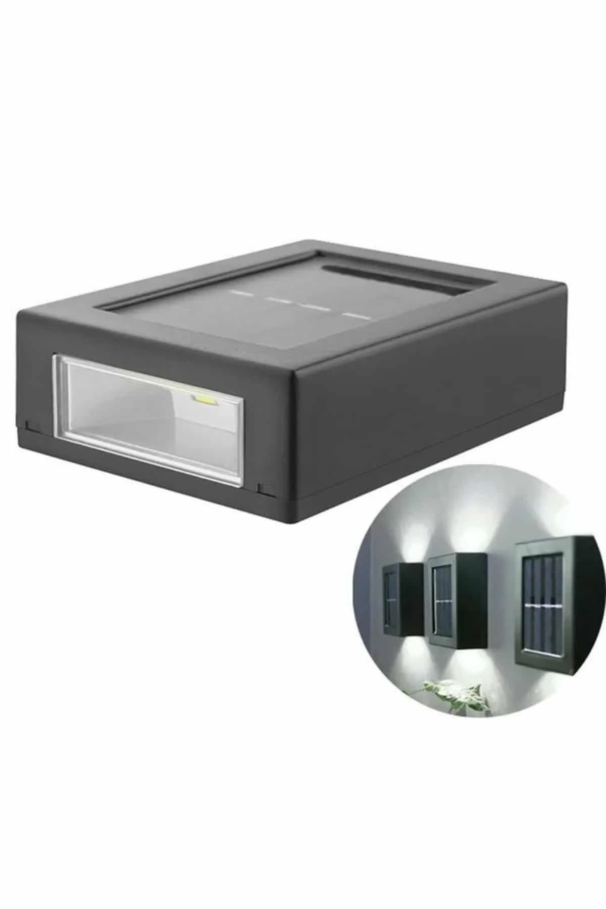 Dekoratif Duvar Lambası Solar Güneş Enerjili Bahçe Aydınlatması Dekoratif Duvar Lambası Solar Güneş Enerjili Bahçe Aydınlatması