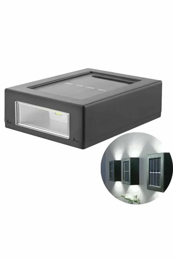 Dekoratif Duvar Lambası Solar Güneş Enerjili Bahçe Aydınlatması