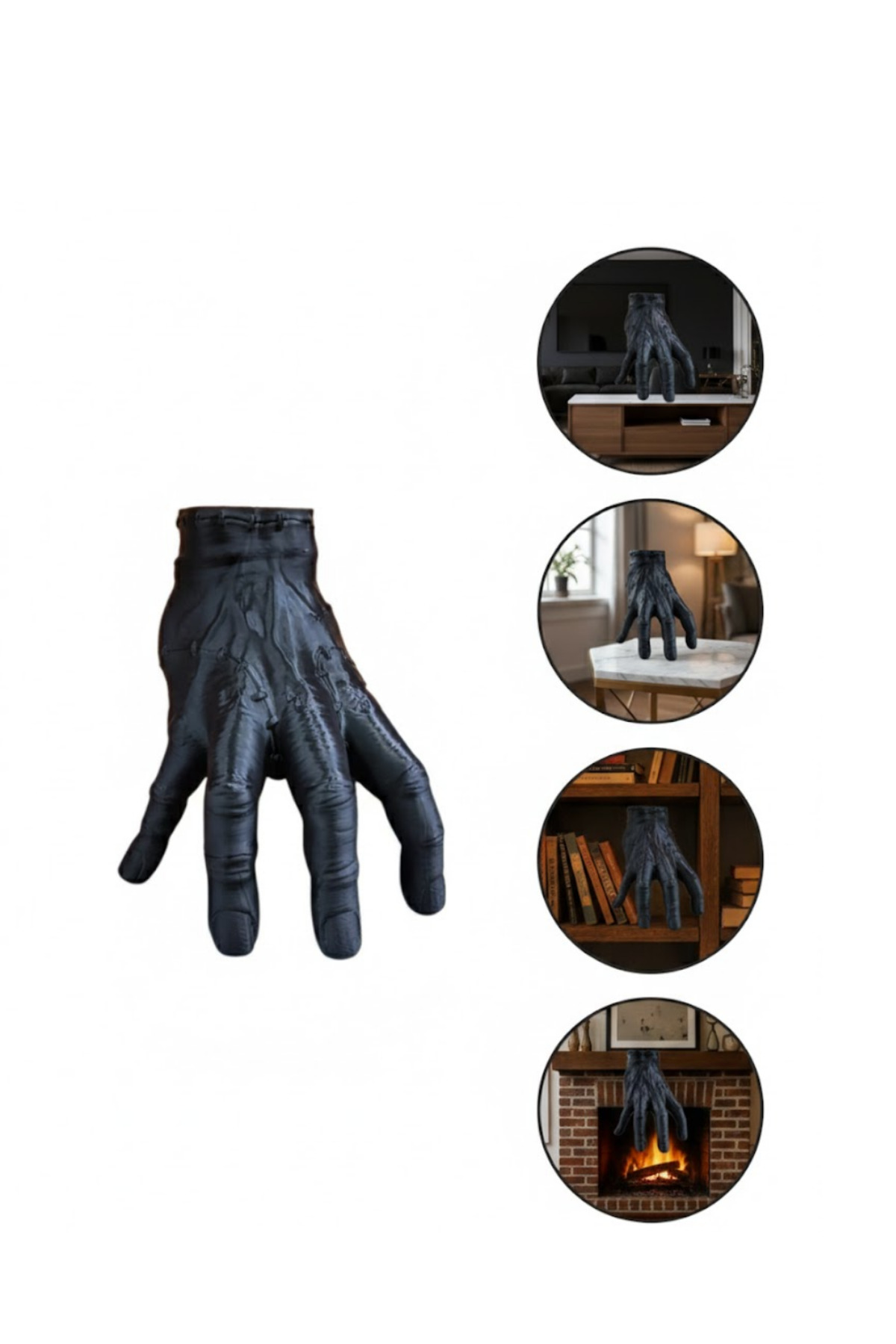 DEKORATİF EL BÜYÜK SİYAH - Lisinya