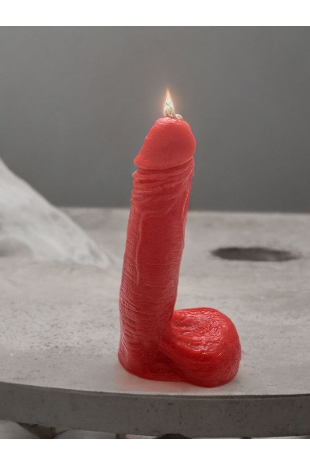 DEKORATİF ESPRİLİ HEDİYELİK 15 CM PENİS ŞEKLİNDE MUM