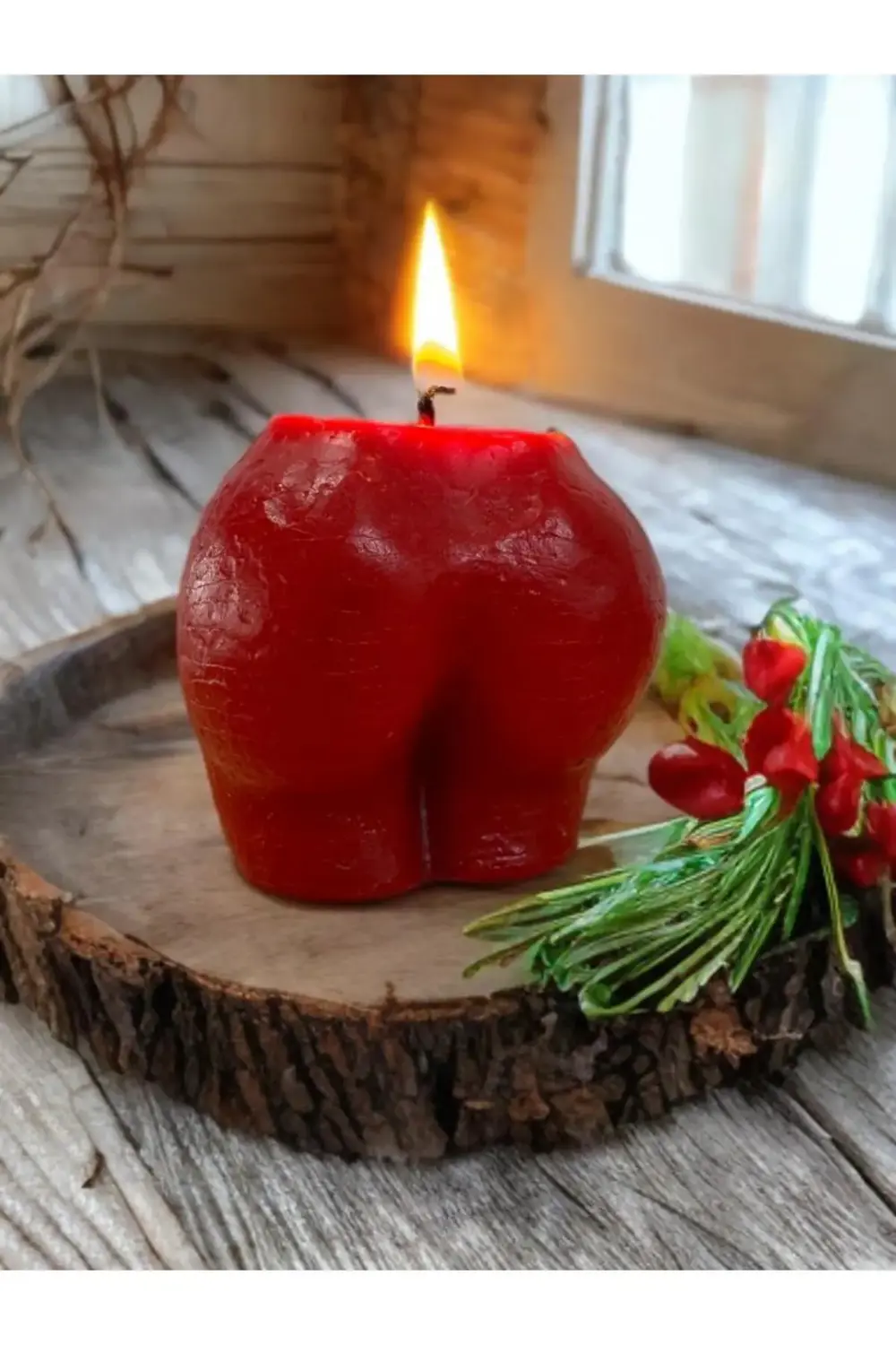 dekoratif esprili hediyelik mum