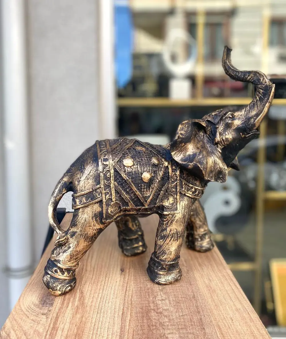 Dekoratif  Fil Biblo Bahçe Dekoru Ev Ofis Heykel