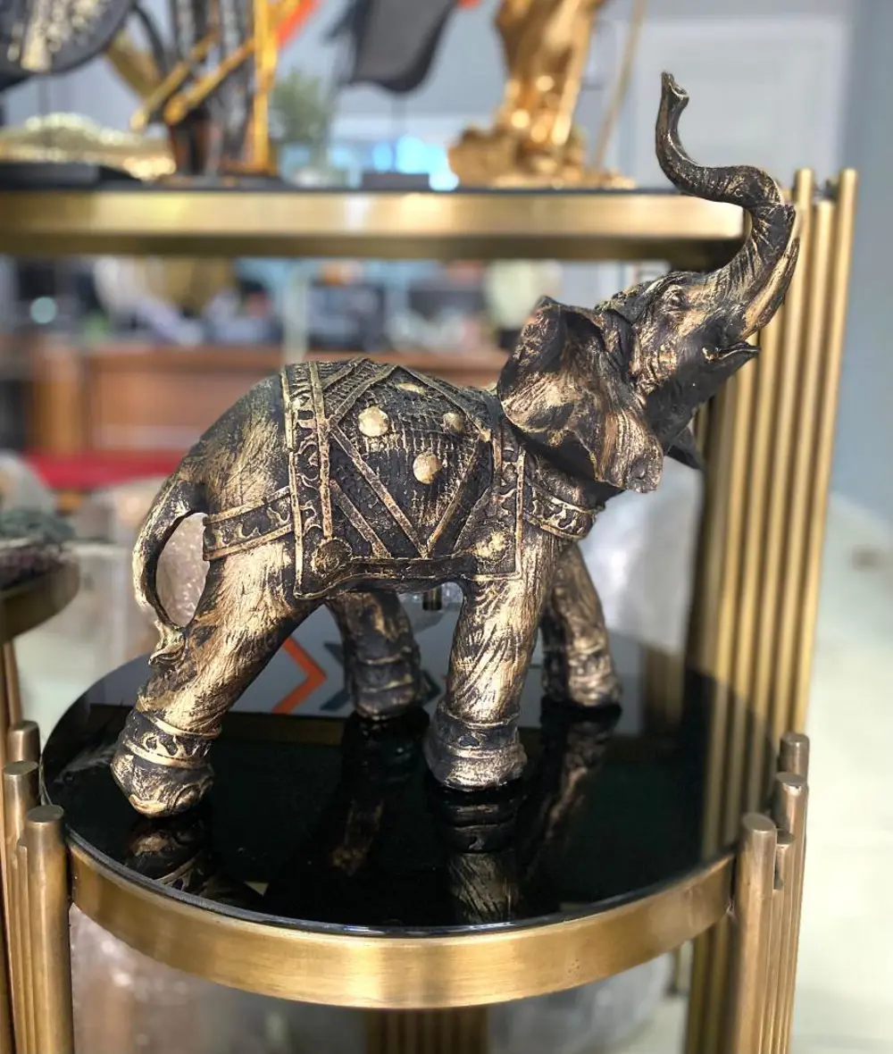 Dekoratif  Fil Biblo Bahçe Dekoru Ev Ofis Heykel