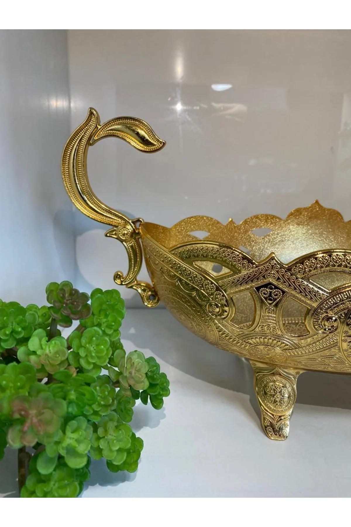 Dekoratif Fil Duvar Dekoru (GOLD)