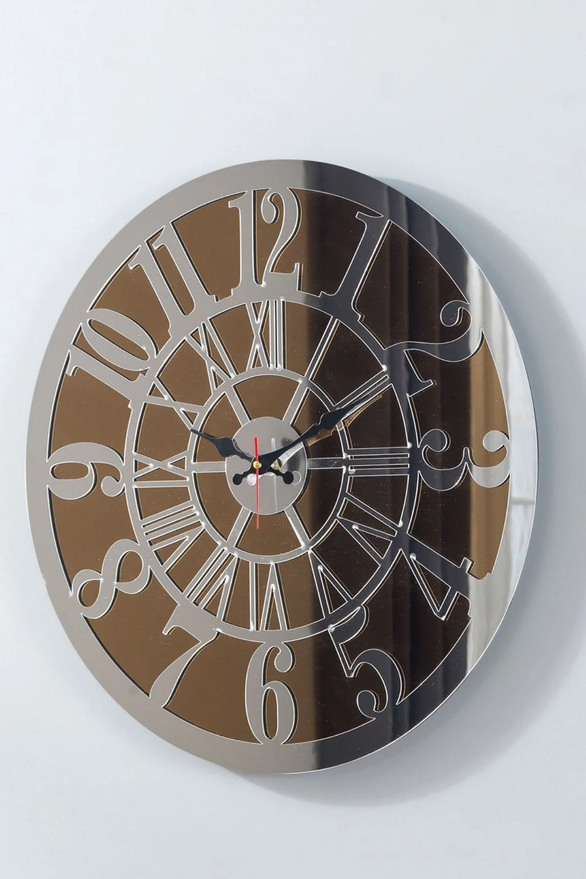 Dekoratif Gerçek Aynalı (gold Veya Gümüş Seçeneği)duvar Saati