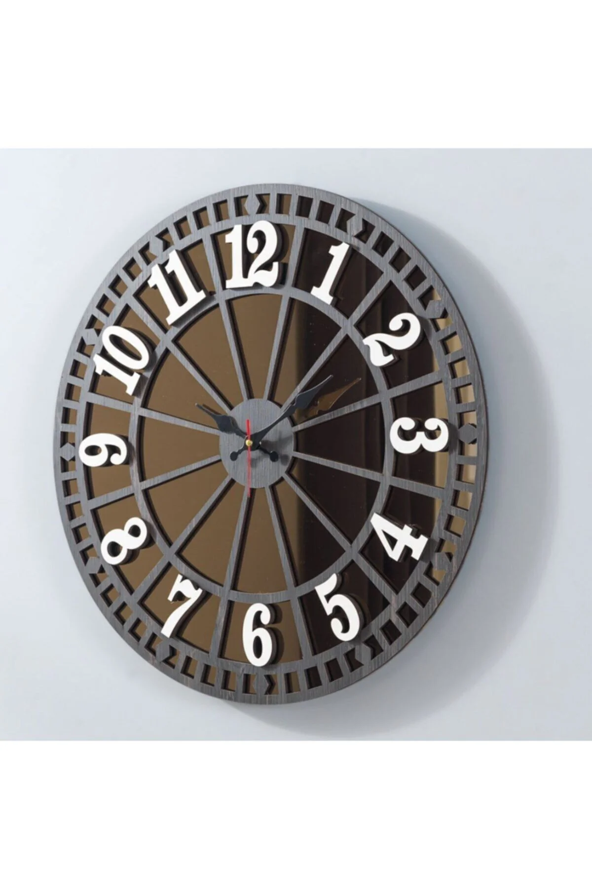 Dekoratif Gerçek Aynalı Duvar Saati