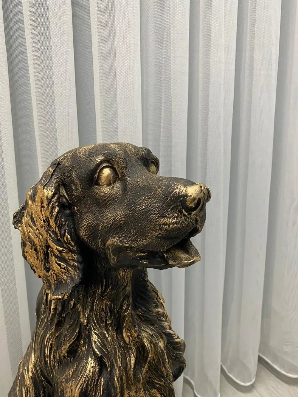 Dekoratif  Golden Köpek Biblo Avcı Köpeği Heykel