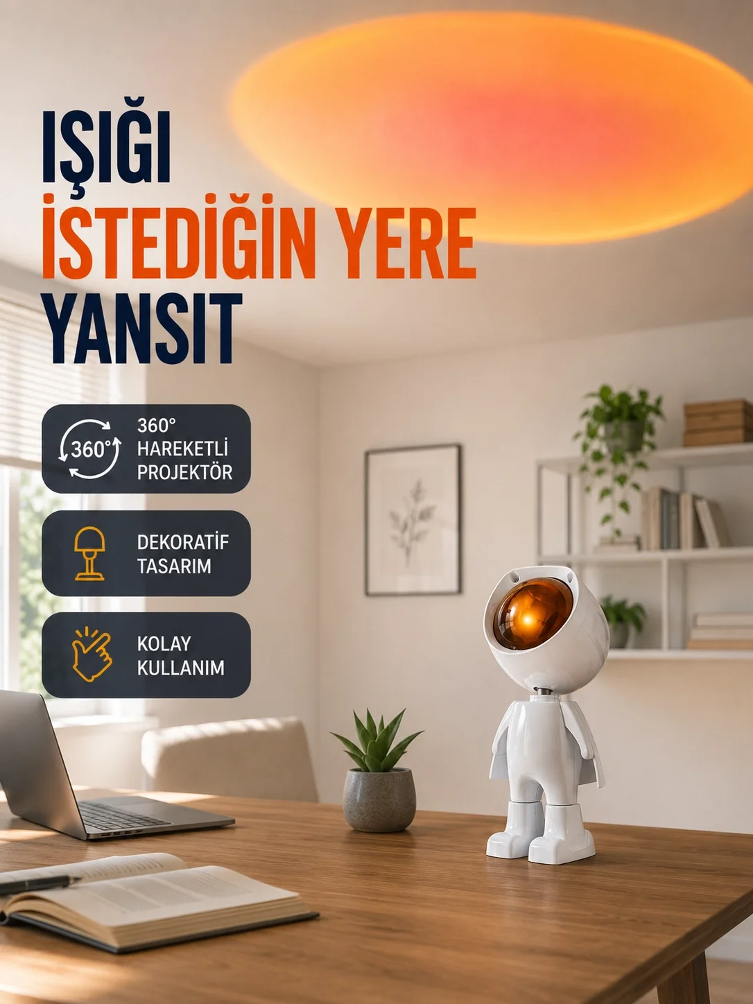 Dekoratif Gün Batımı Işığı – Astronot Figürlü Yeni Nesil Fiyatı, Yorumları ve Özellikleri