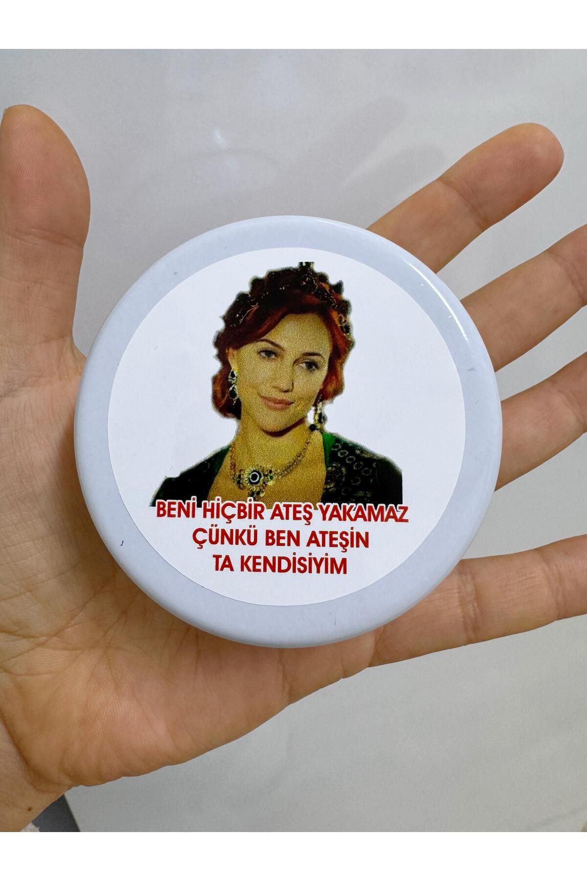 Aresmumatölyesi  Dekoratif Hediyelik Hürrem Sultan Teneke Mum