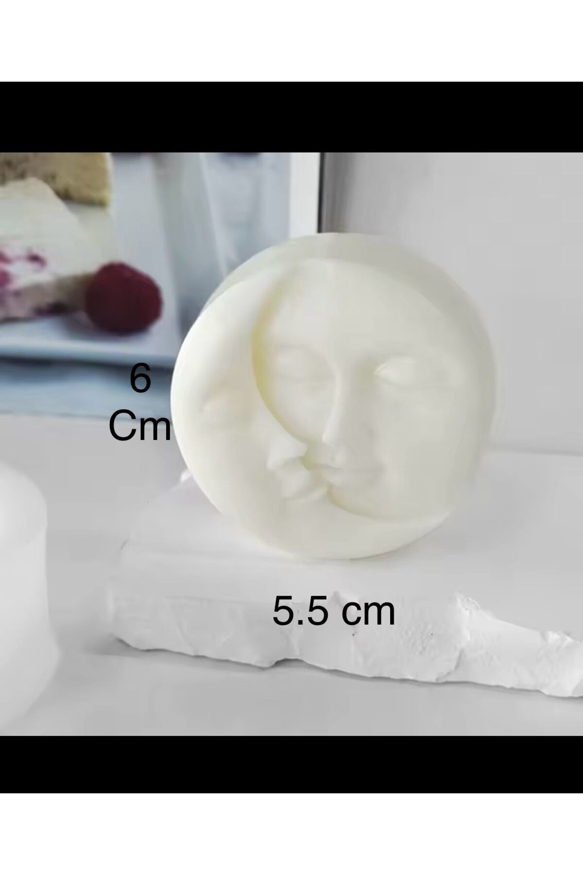 Arescollection Dekoratif Hediyelik Şik Hilal Mum