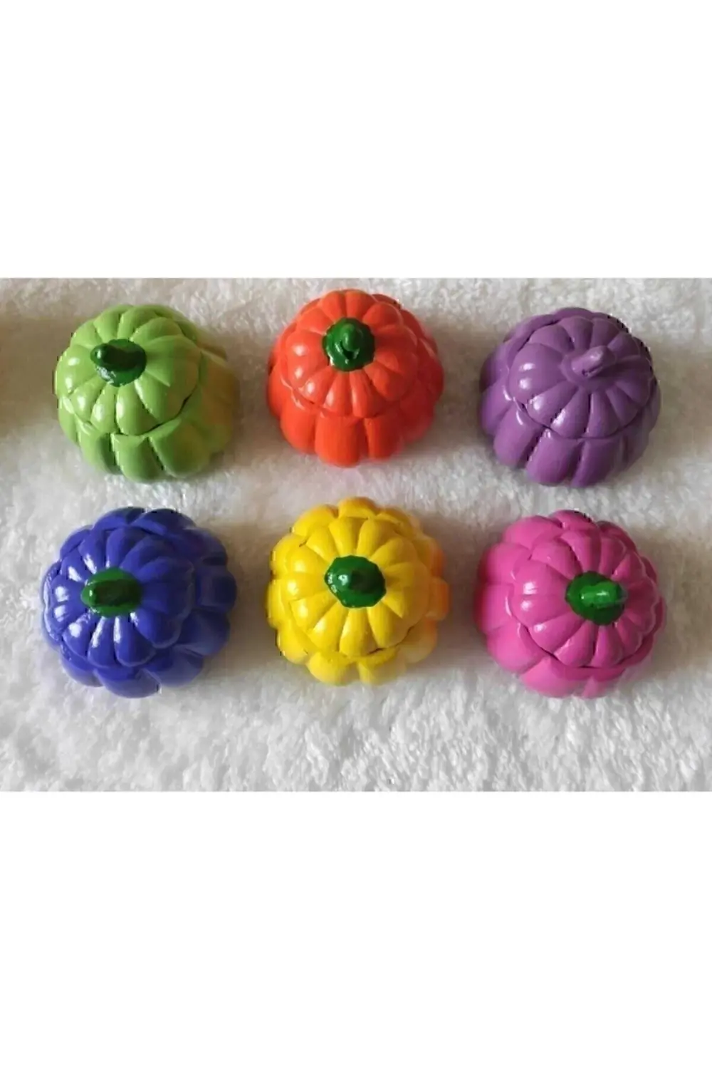 Dekoratif Hediyelik Mini Bal Kabağı Sunumluk Lokumluk 6 Adet