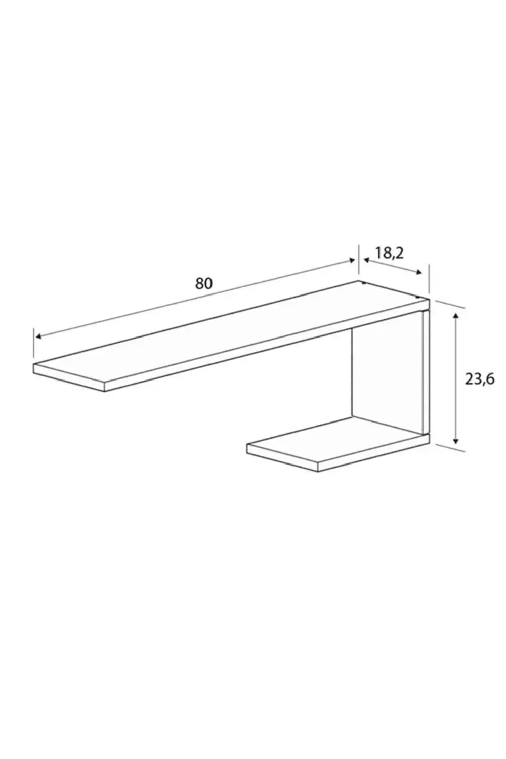 Concept Aksesuar Dekoratif İkili J Mutfak Duvar Rafı