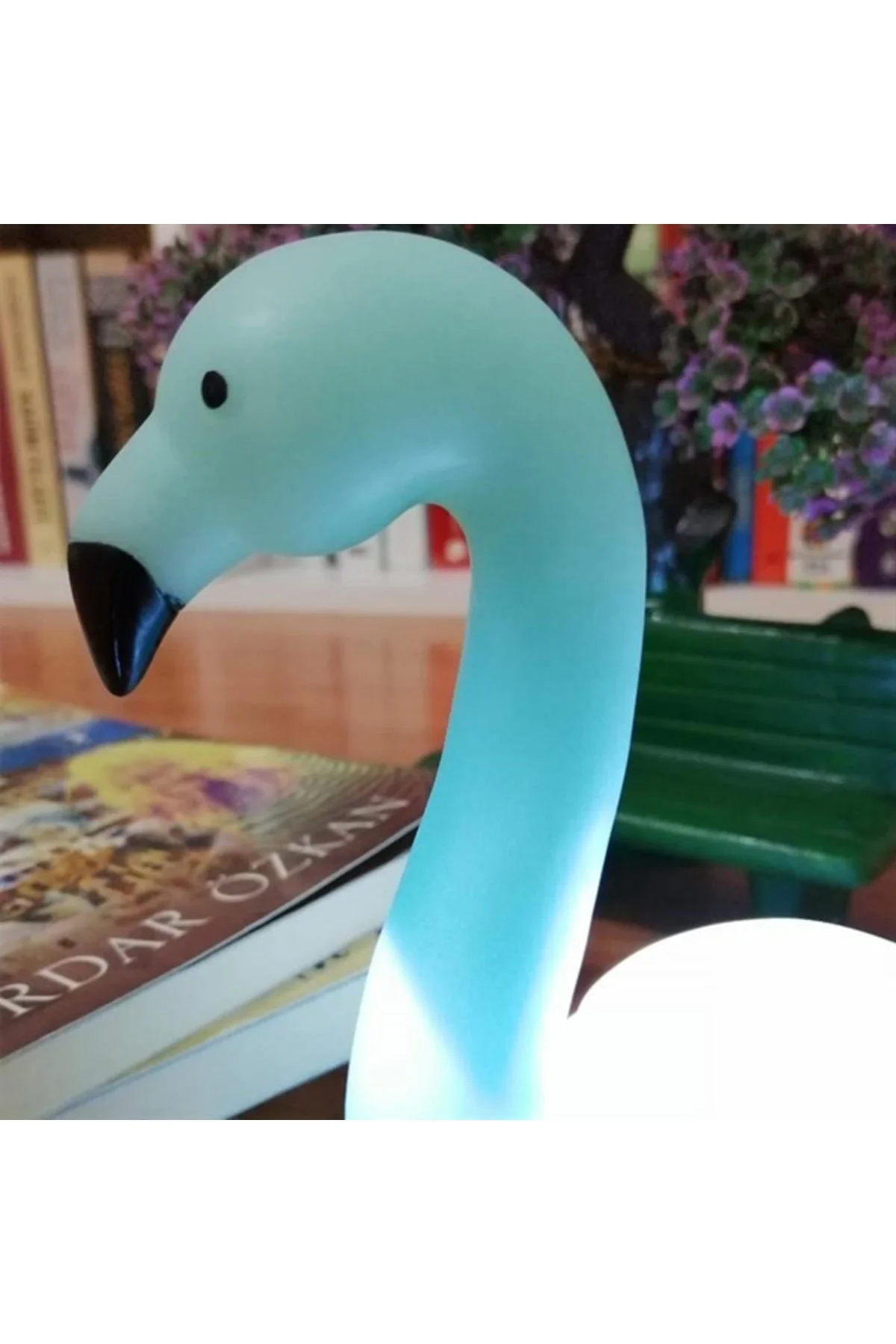 Dekoratif Işık Altında Renk Değiştiren pilli Kuğu Gece Lambası