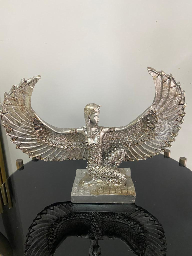 Dekoratif İsis Biblo Mısır Tanrıçası Melek şamdan modeli biblo Dekoratif İsis Biblo Mısır Tanrıçası Melek şamdan modeli biblo