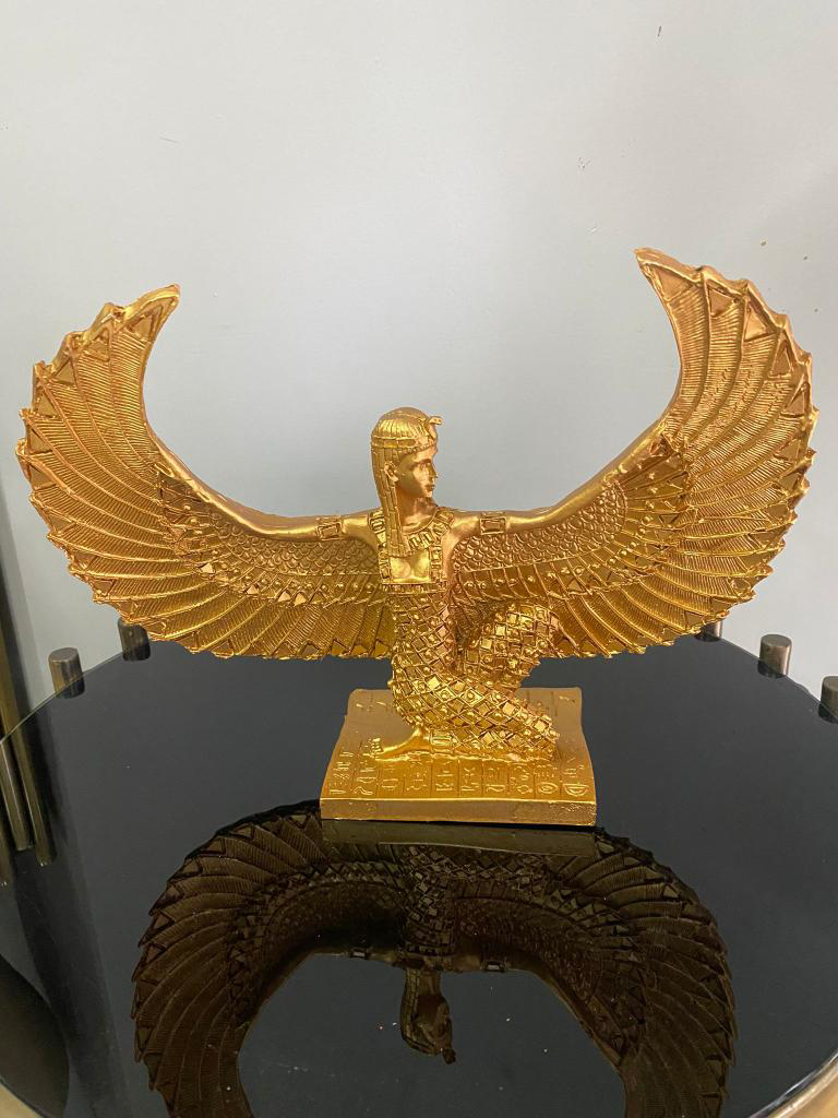 Dekoratif İsis Biblo Mısır Tanrıçası Melek şamdan modeli biblo Dekoratif İsis Biblo Mısır Tanrıçası Melek şamdan modeli biblo