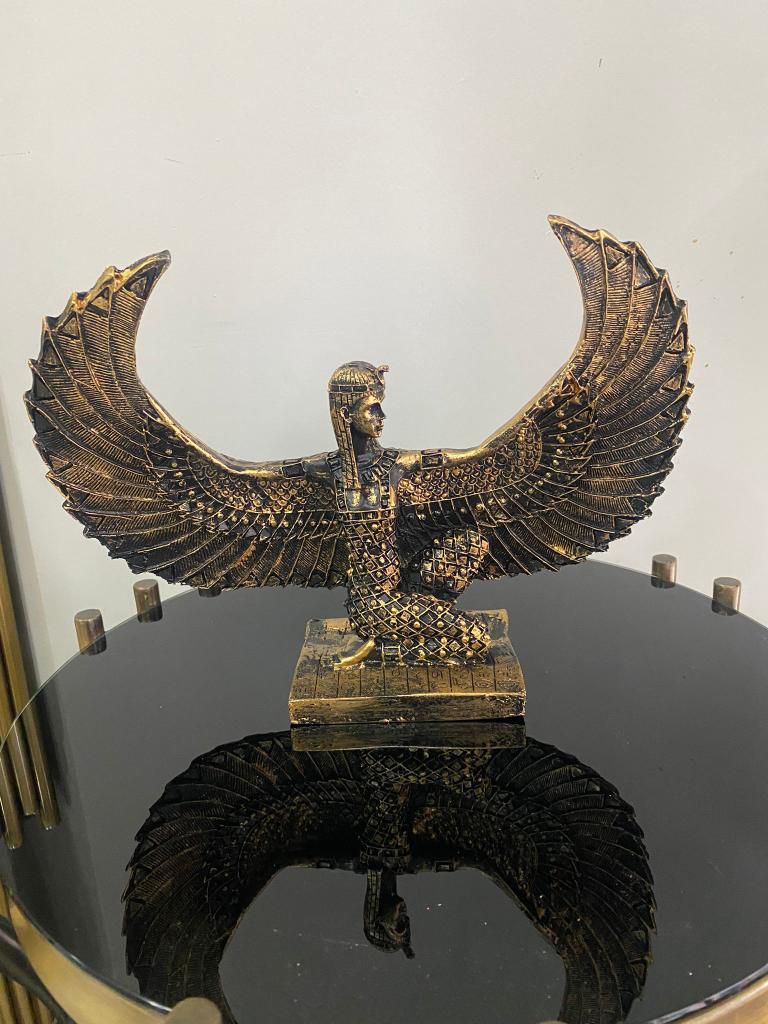 Dekoratif İsis Biblo Mısır Tanrıçası Melek şamdan modeli biblo Dekoratif İsis Biblo Mısır Tanrıçası Melek şamdan modeli biblo