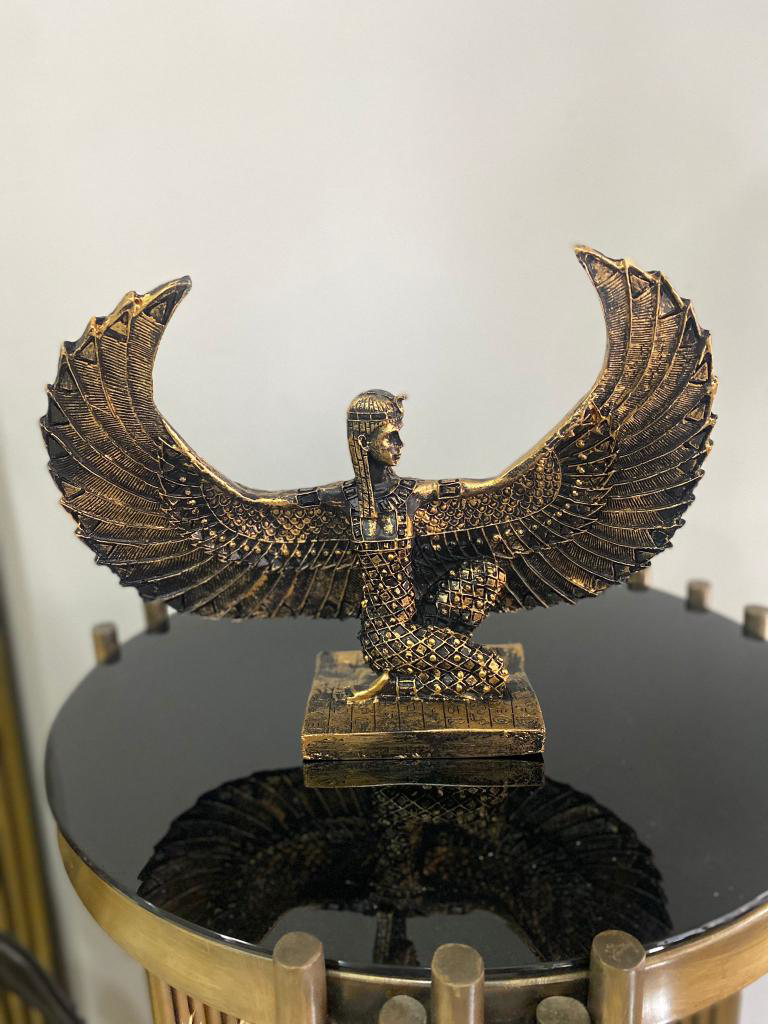 Dekoratif İsis Biblo Mısır Tanrıçası Melek şamdan modeli biblo Dekoratif İsis Biblo Mısır Tanrıçası Melek şamdan modeli biblo