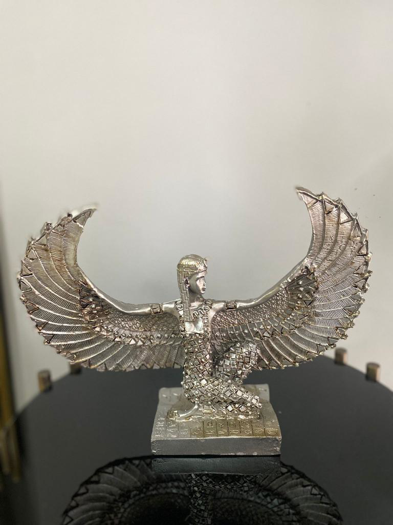 Dekoratif İsis Biblo Mısır Tanrıçası Melek şamdan modeli biblo Dekoratif İsis Biblo Mısır Tanrıçası Melek şamdan modeli biblo