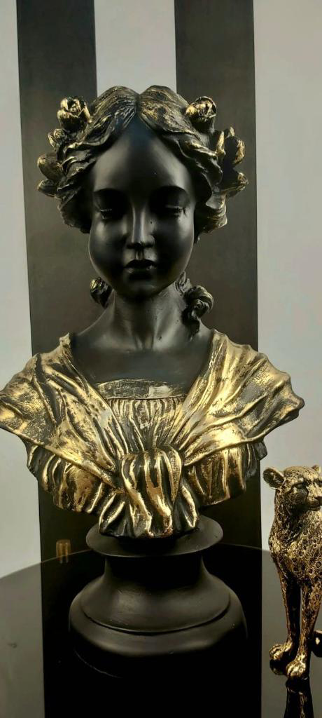 Dekoratif Kadın Büst Ophelia Heykel Biblo