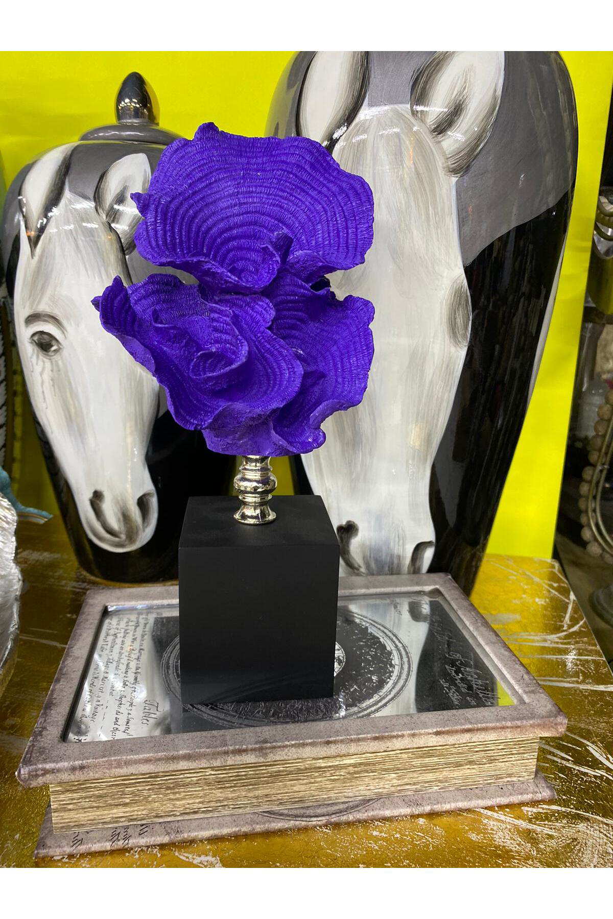 Dekoratif Kaideli Mercan Mor 27cm