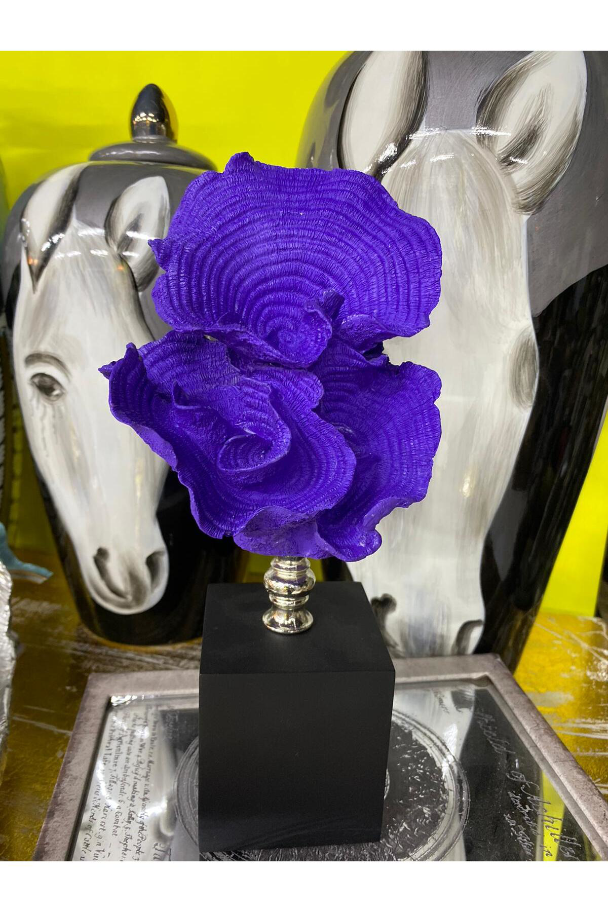 Dekoratif Kaideli Mercan Mor 27cm