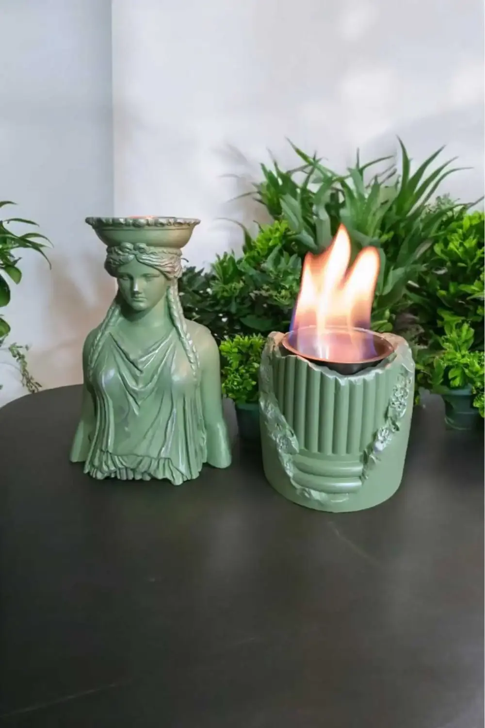 Dekoratif Karyadit Kızı ve Ateş Çukuru Seti Hediyeli Bacasız Şömi