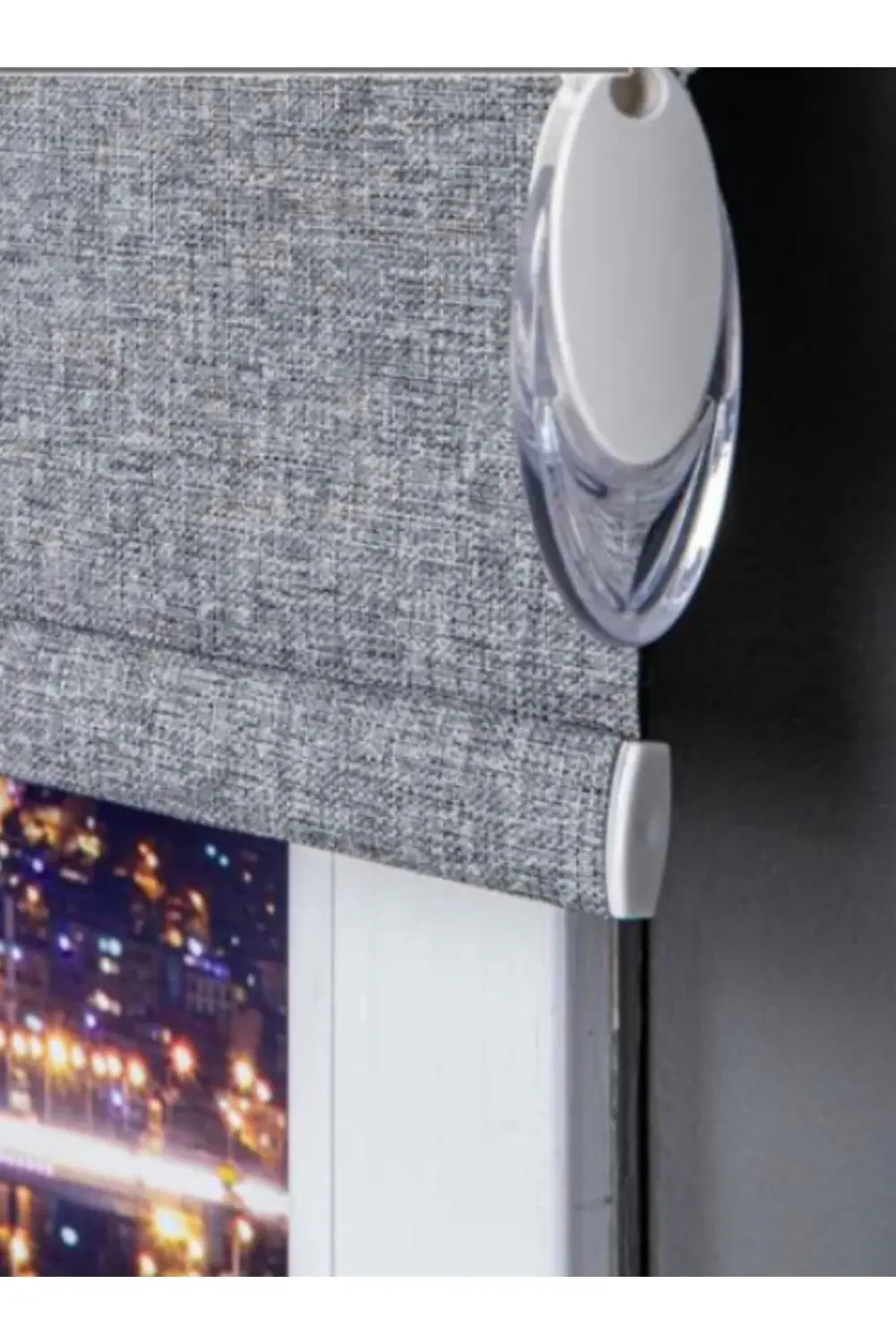 Dekoratif Keten Blackout Karartma Güneşlik Stor Perde Alüminyum K