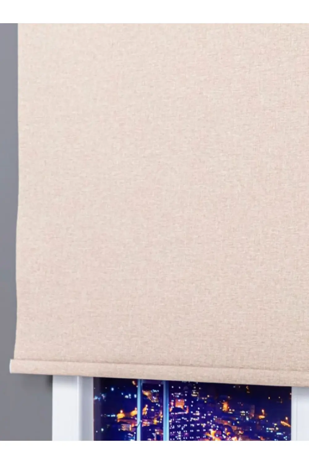 Dekoratif Keten Blackout Karartma Güneşlik Stor Perde Alüminyum K