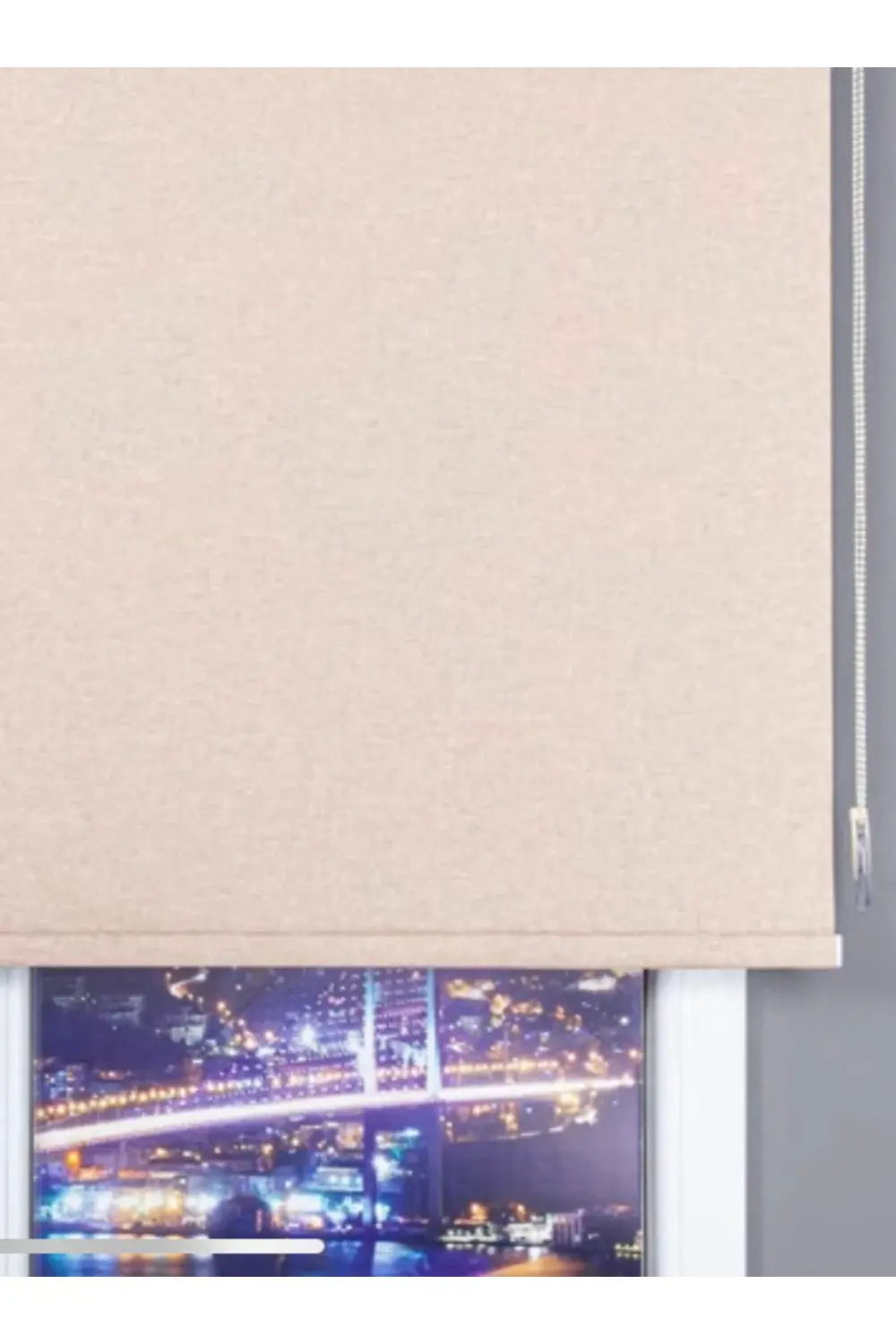 Dekoratif Keten Blackout Karartma Güneşlik Stor Perde Alüminyum K