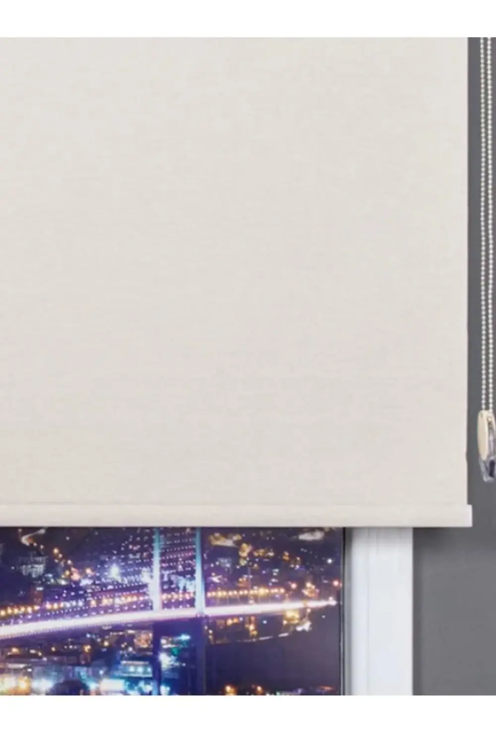 Dekoratif Keten Blackout Karartma Güneşlik Stor Perde Alüminyum K