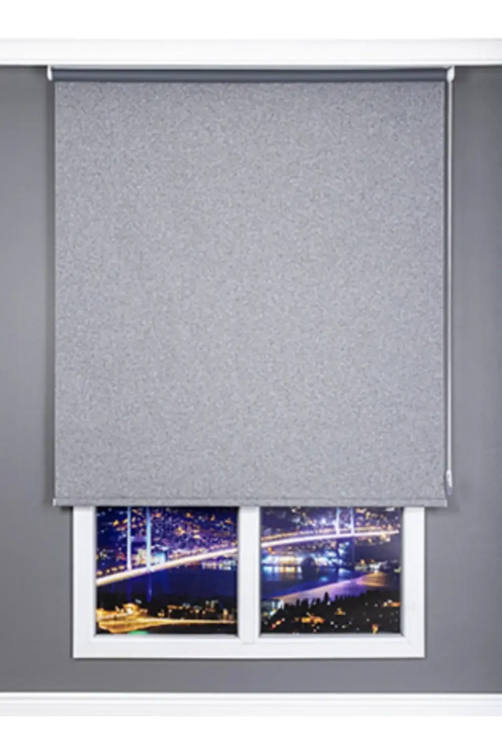 Dekoratif Keten Blackout Karartma Güneşlik Stor Perde Alüminyum K