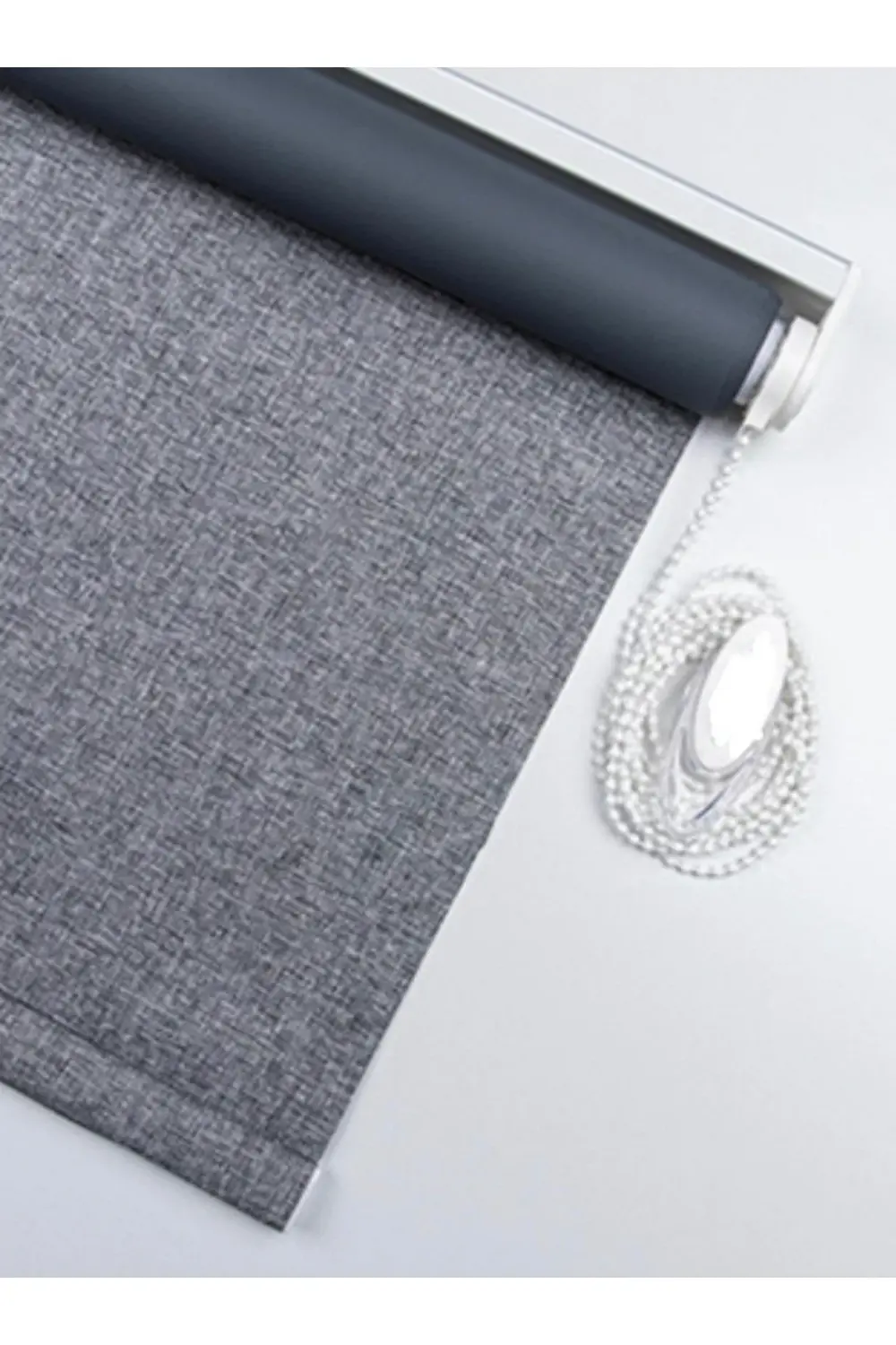 Dekoratif Keten Blackout Karartma Güneşlik Stor Perde Alüminyum K