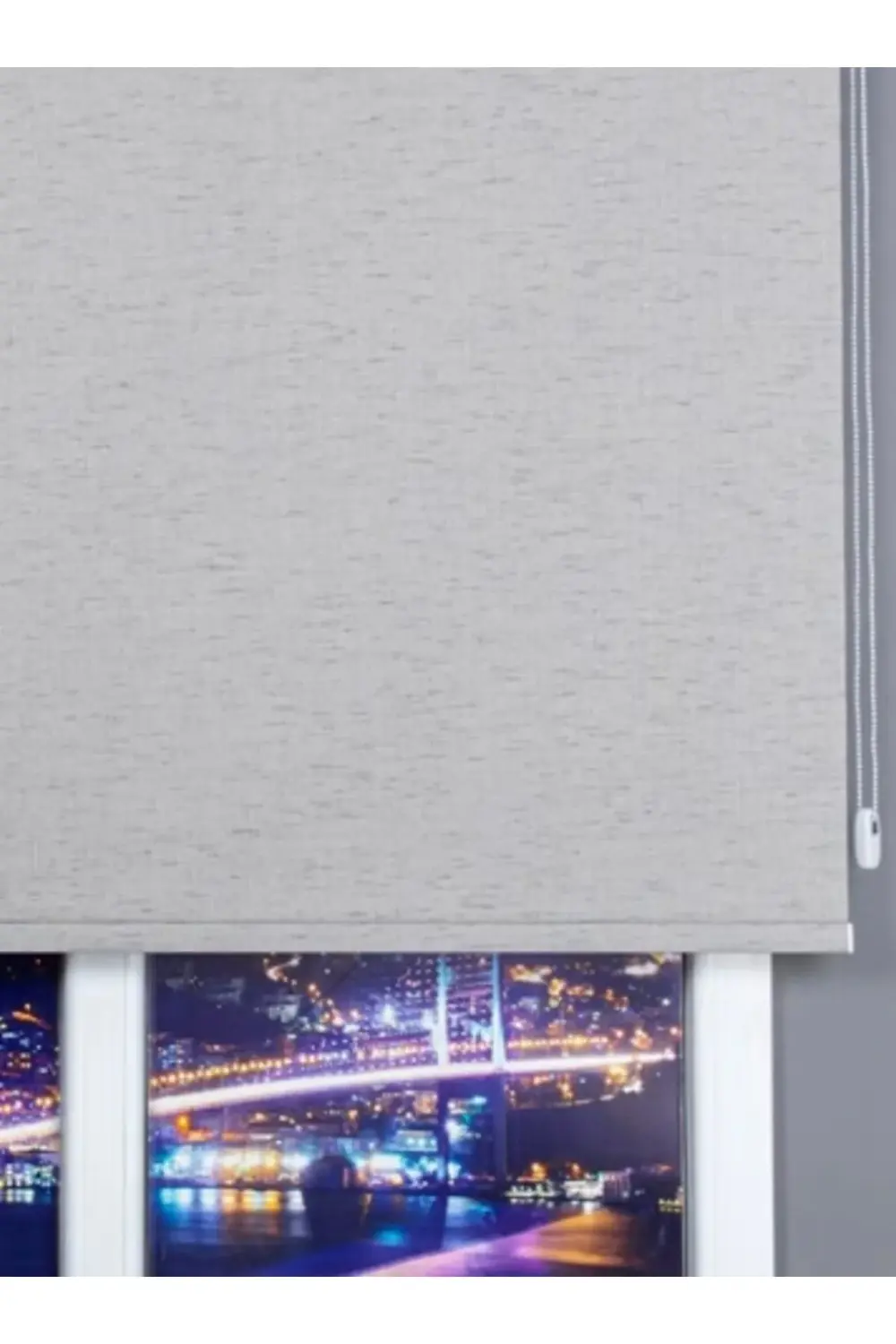 Dekoratif Keten Blackout Karartma Güneşlik Stor Perde Alüminyum K