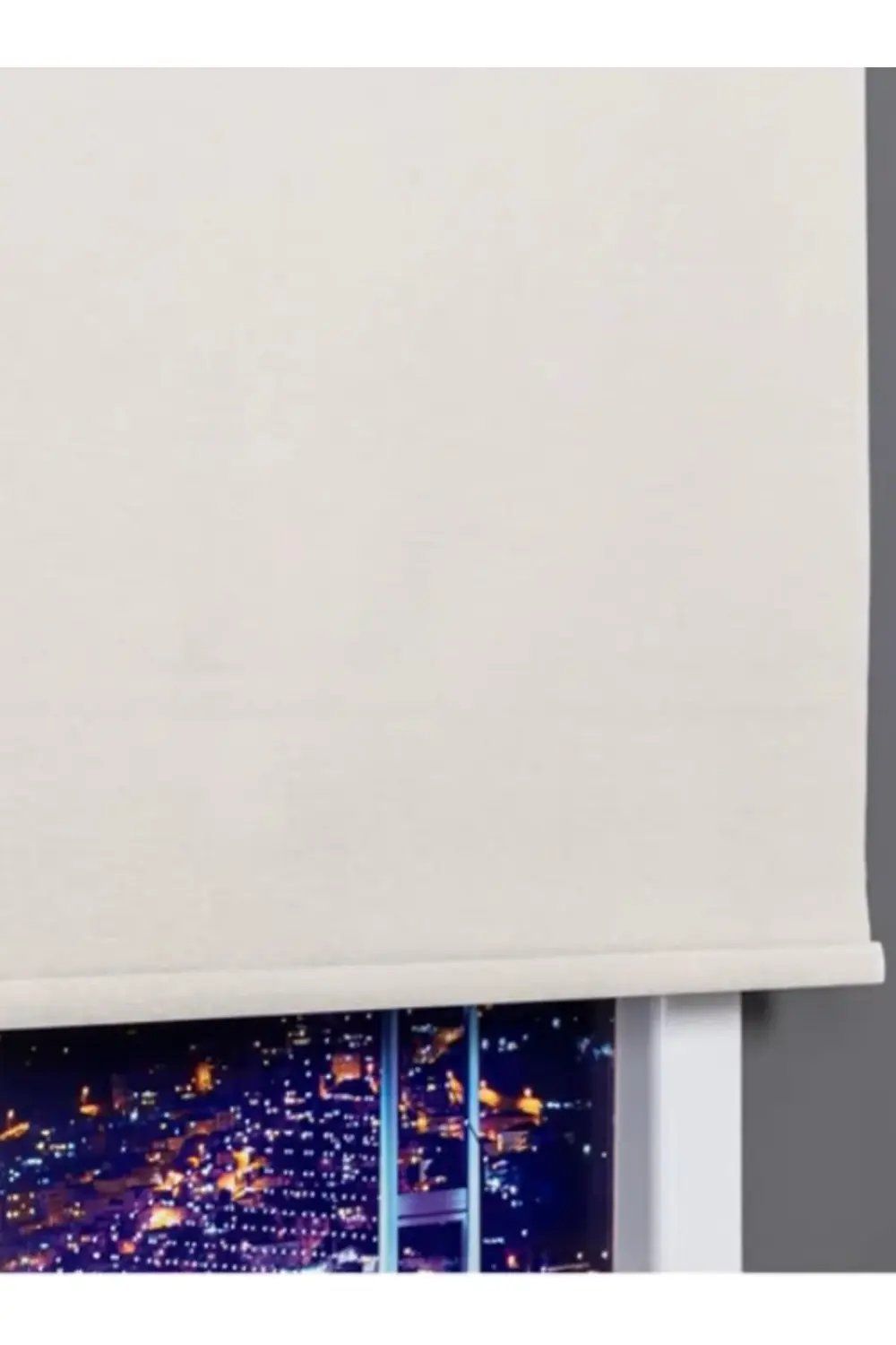 Dekoratif Keten Blackout Karartma Güneşlik Stor Perde Alüminyum K