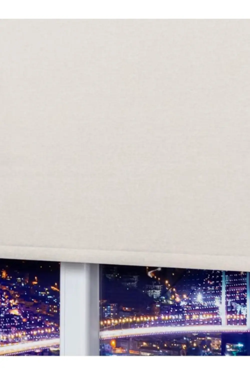 Dekoratif Keten Blackout Karartma Güneşlik Stor Perde Alüminyum K