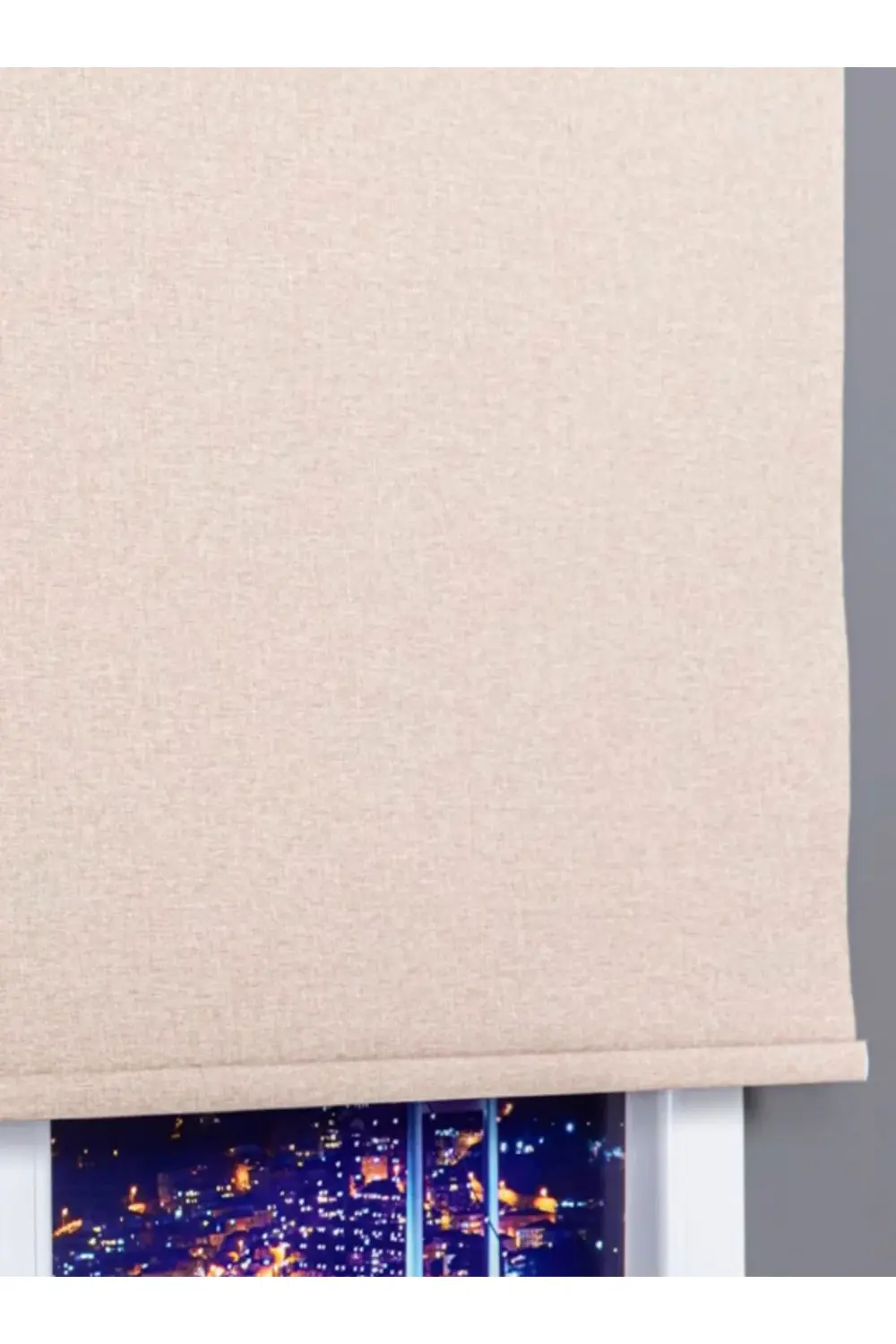 Dekoratif Keten Blackout Karartma Güneşlik Stor Perde Alüminyum K