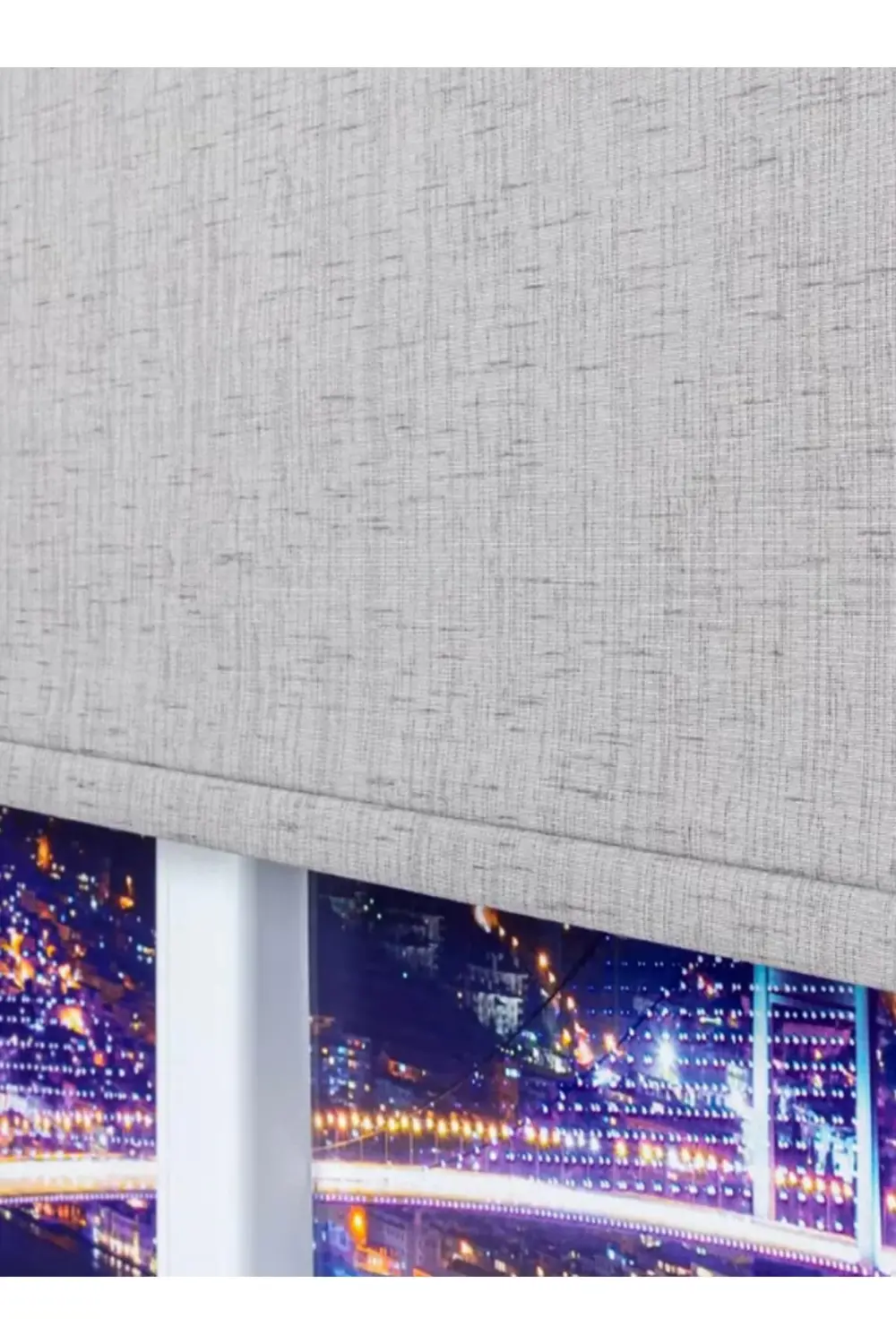 Dekoratif Keten Blackout Karartma Güneşlik Stor Perde Alüminyum K